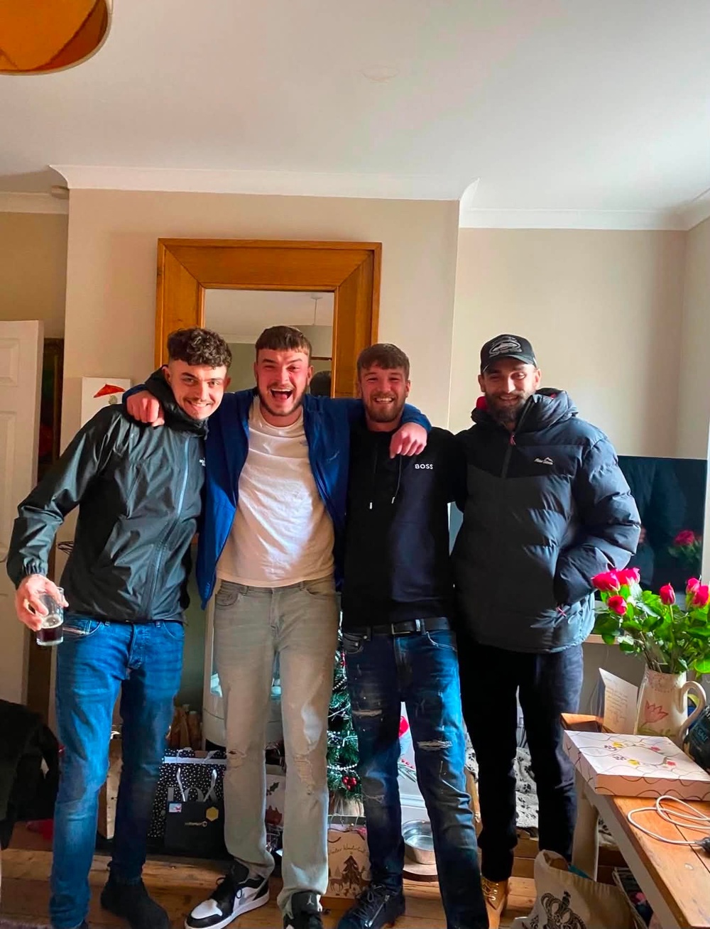 Jamie Chappell, second from left, with friends (Kelly Chappell)