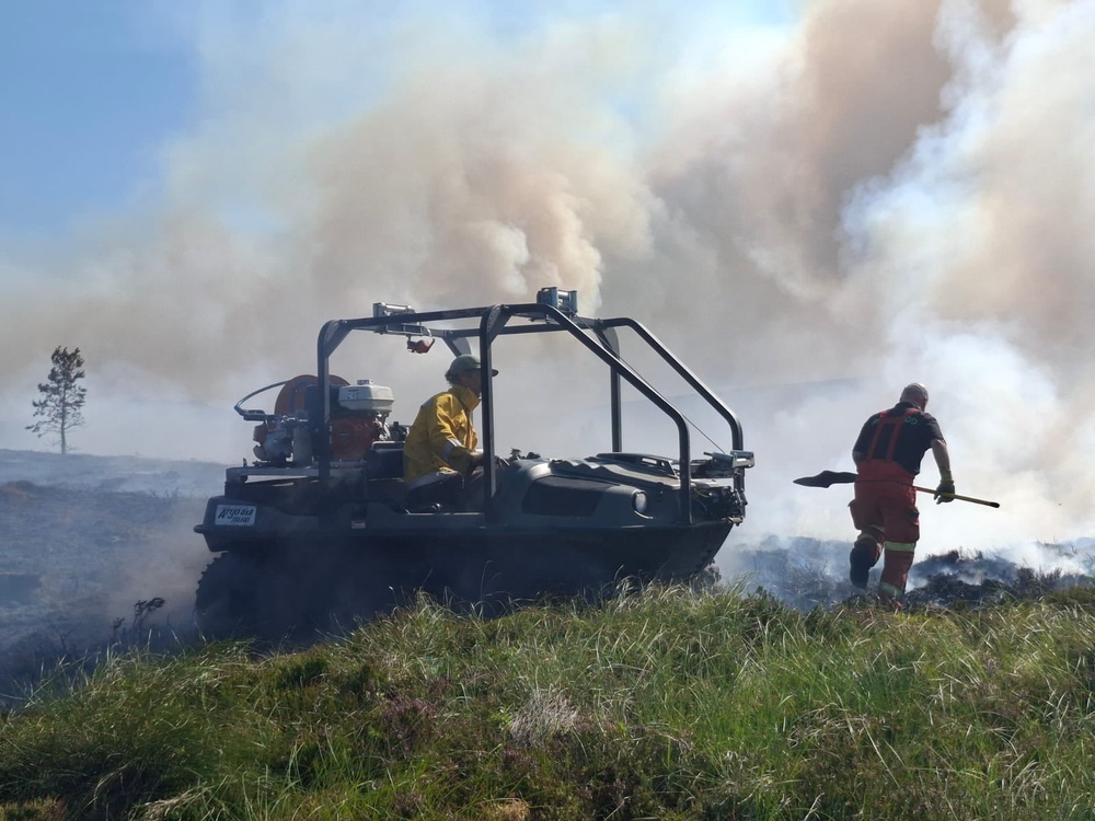 Firefighters have worked for 11 days to extinguish the blaze (RSPB Scotland/PA) (PA Media)
