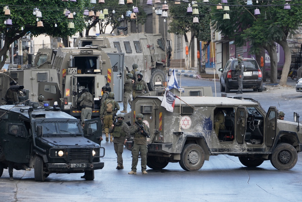 Israeli soldiers operate in the West Bank Palestinians city of Nablus, Sunday, July 26, 2026. (AP Photo/Majdi Mohammad) (Copyright 2026 The Associated Press. All rights reserved)