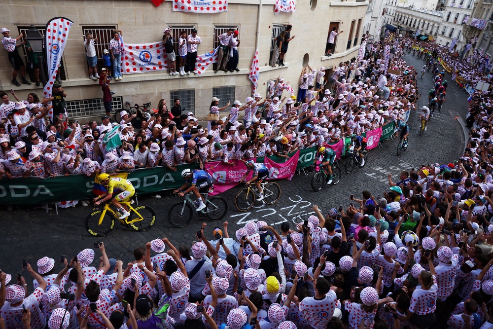 Crowds turned out in force in Montmartre (Reuters)