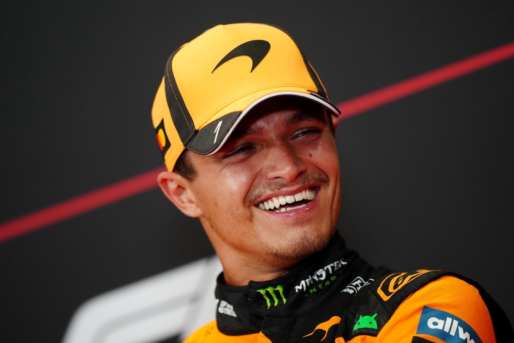 Norris was smiling after a first win of the season (David Davies/PA) (PA Wire)