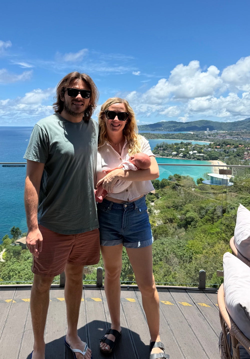 Aaron, Maddison and Coco in Thailand (Collect/PA Real Life)