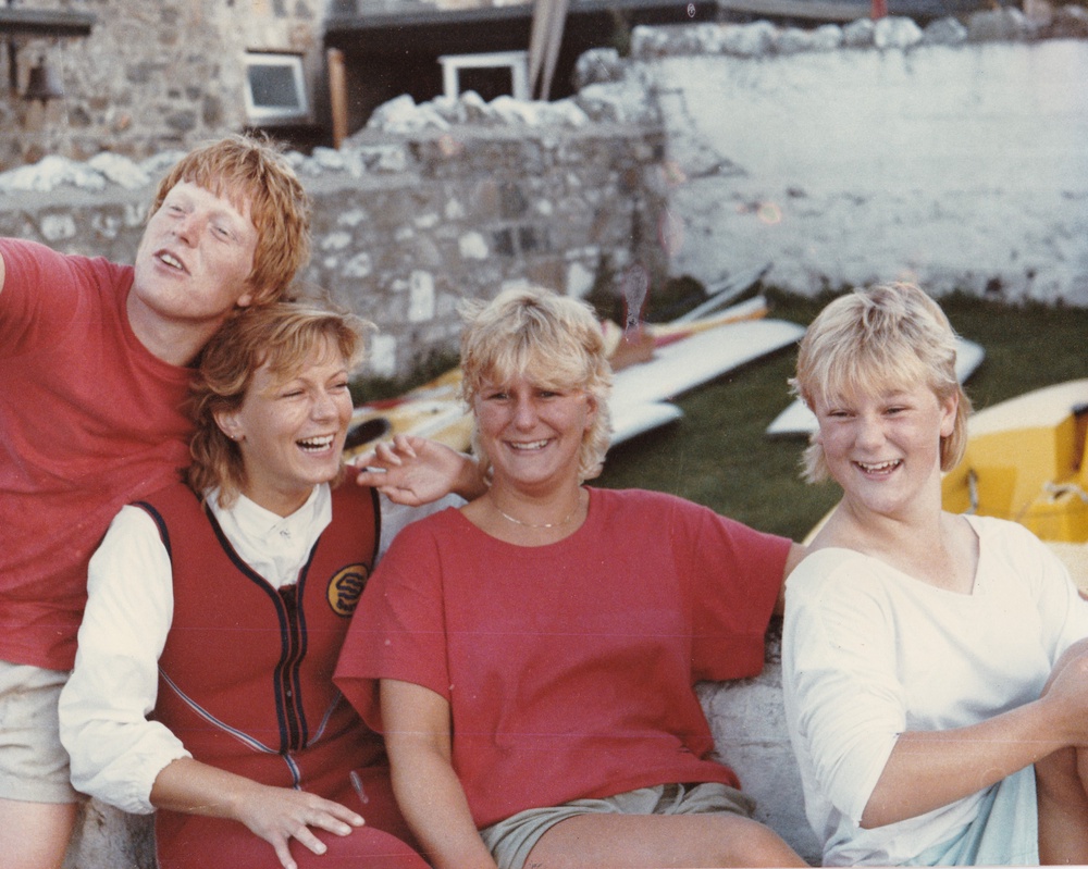 Suzy Lamplugh (second left) with her siblings, (left to right) Richard, Tamsin and Lizzie (Family handout)