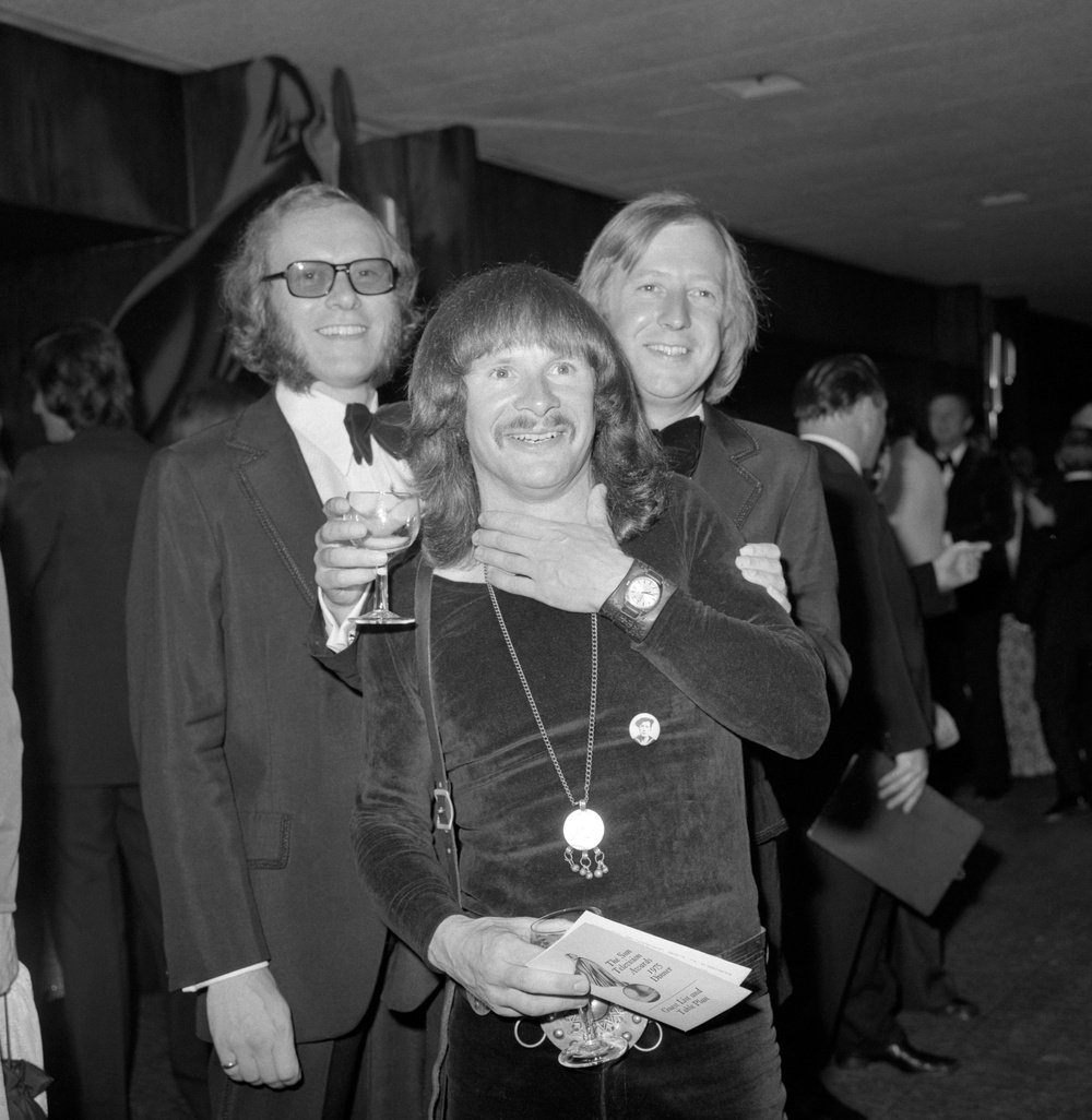 The Goodies, from left, Graeme Garden, Bill Oddie and Tim Brooke-Taylor in 1975 (PA) (PA Archive)