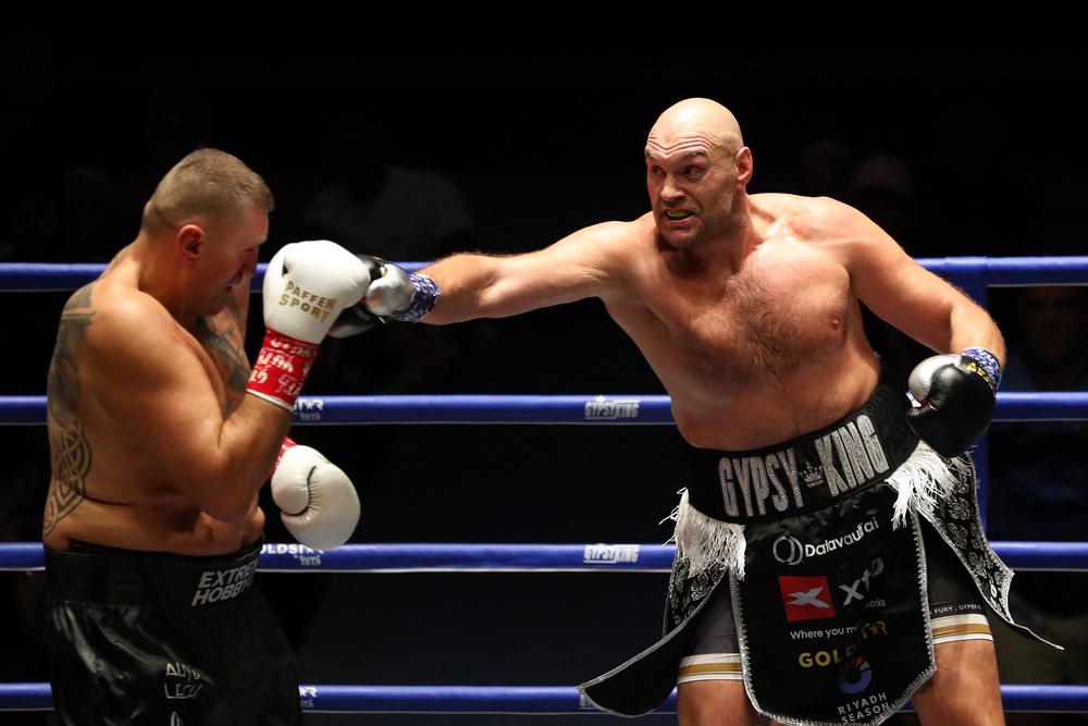 Fury eased past Mariusz Wach, one day before Joshua beat Kristian Prenga (Getty)