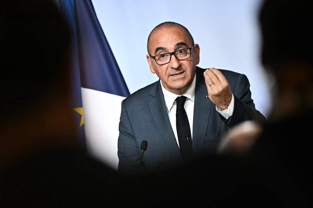 Nuñez delivered a speech following the cabinet's meeting in Paris (AFP/Getty)