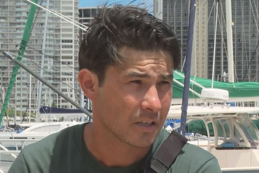 Kai Sato says that he planned to sail from Catalina Island to Hawaii (Hawaii News Now)