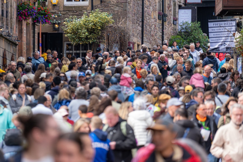 In 2024, there were a total of 5.05 million overnight visits to Edinburgh (Getty Images)