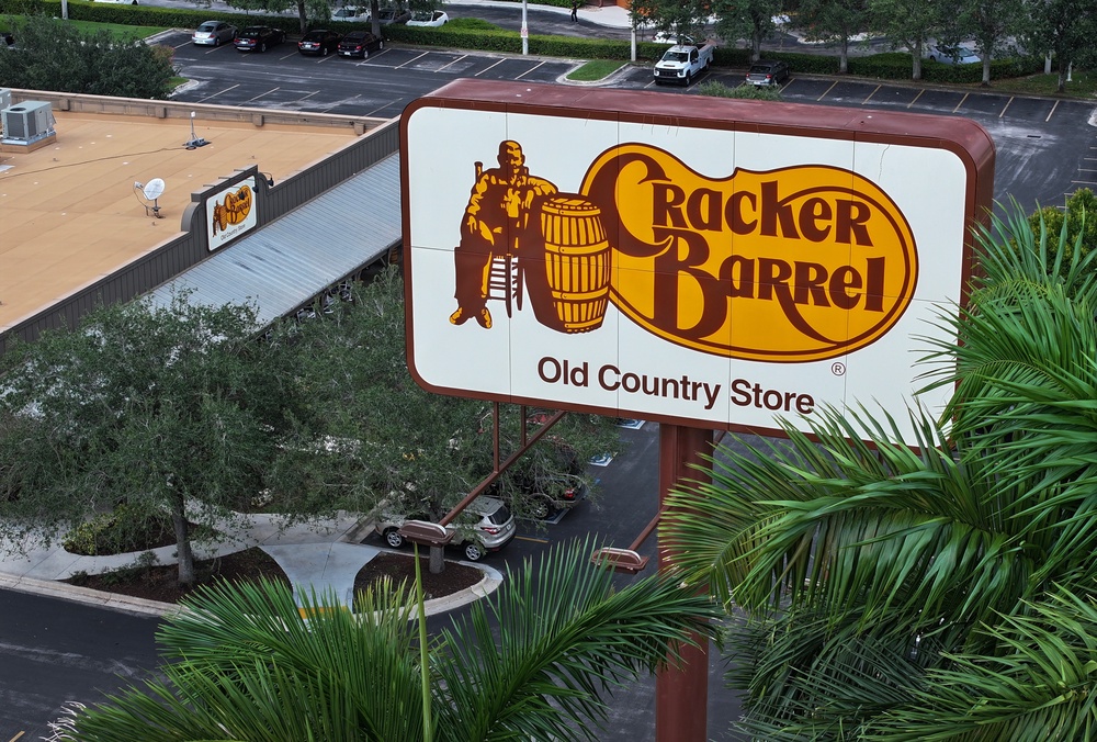 The company announced it would revert back to the old logo on August 26. ‘We said we would listen, and we have,’ Cracker Barrel said in a statement (Getty)