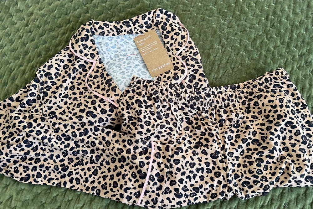 These pyjamas add a touch of luxury to your pregnancy (Sarah Jones/The Independent)