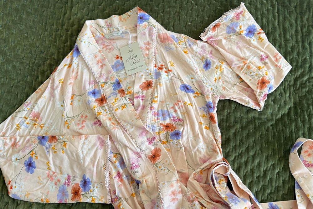 A dressing gown is a great addition to your pregnancy nightwear arsenal (Sarah Jones/The Independent)