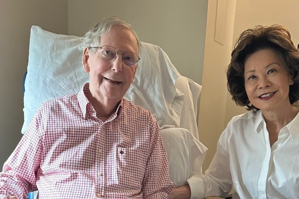 On July 12, Mitch McConnell offered the first so-called ‘proof-of-life’ image since his hospitalization (The Independent)
