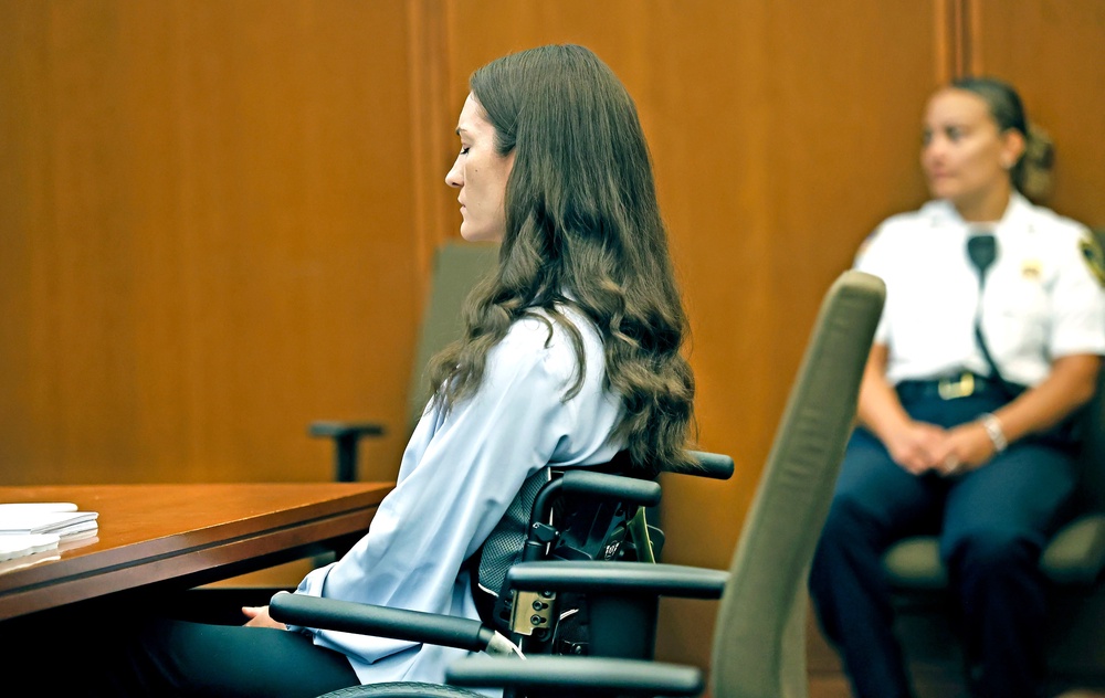 Clancy, whose suicide attempt left her paralyzed from the waist down, admits to killing her children, but her lawyer argues she was suffering from postpartum psychosis (AP)
