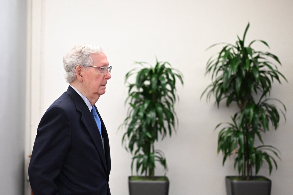Sen. Mitch McConnell put Democratic incumbents at a disadvantage in 2018 when he canceled the August recess that year (AFP/Getty)