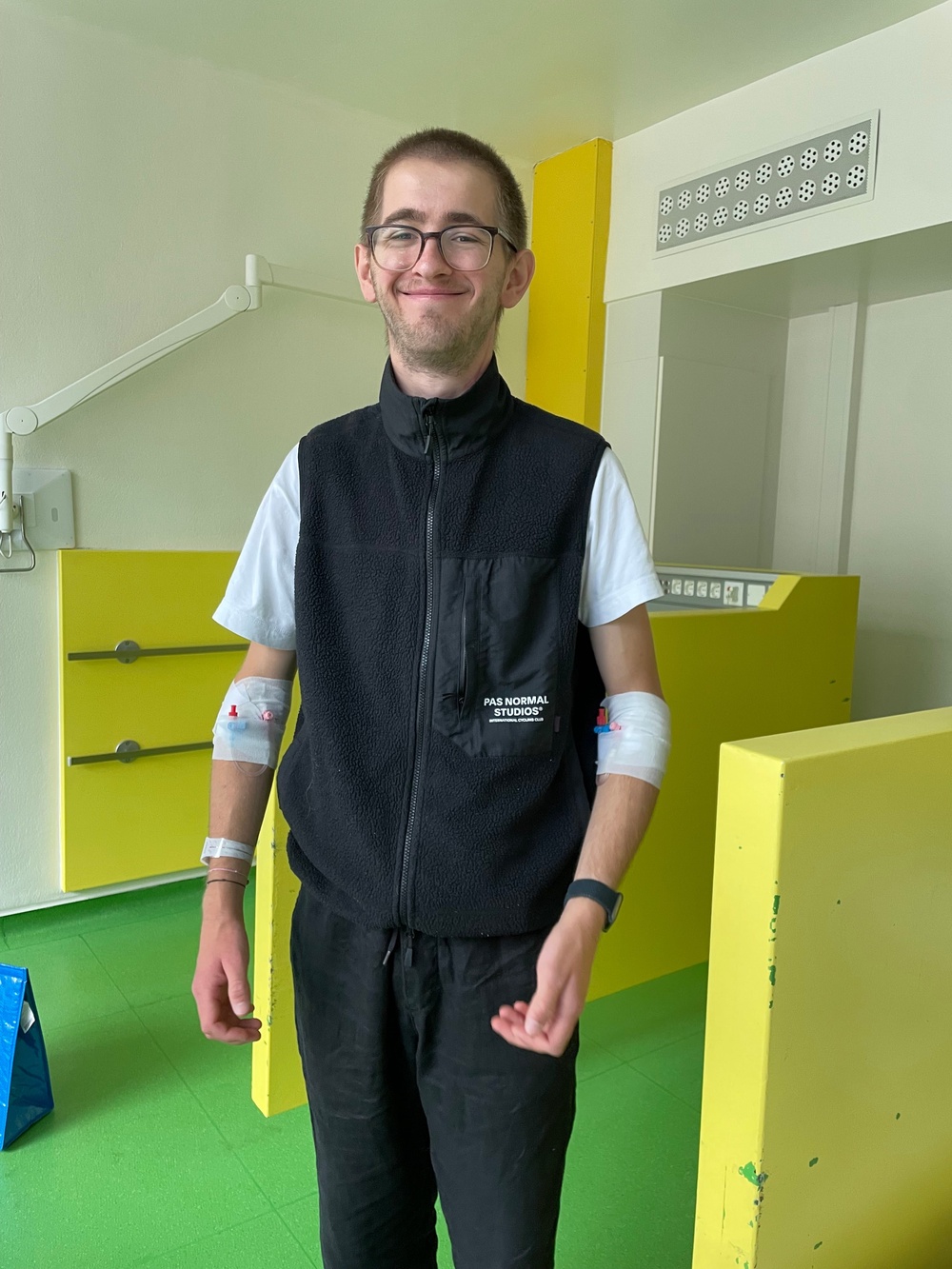 Ben during his treatment (Collect/PA Real Life)