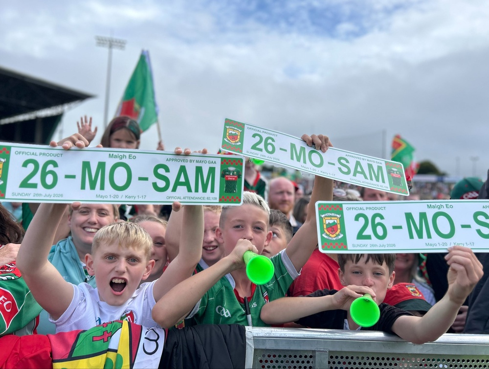 Fans attending a homecoming celebration for the Mayo Gaelic football players (PA) (PA Wire)