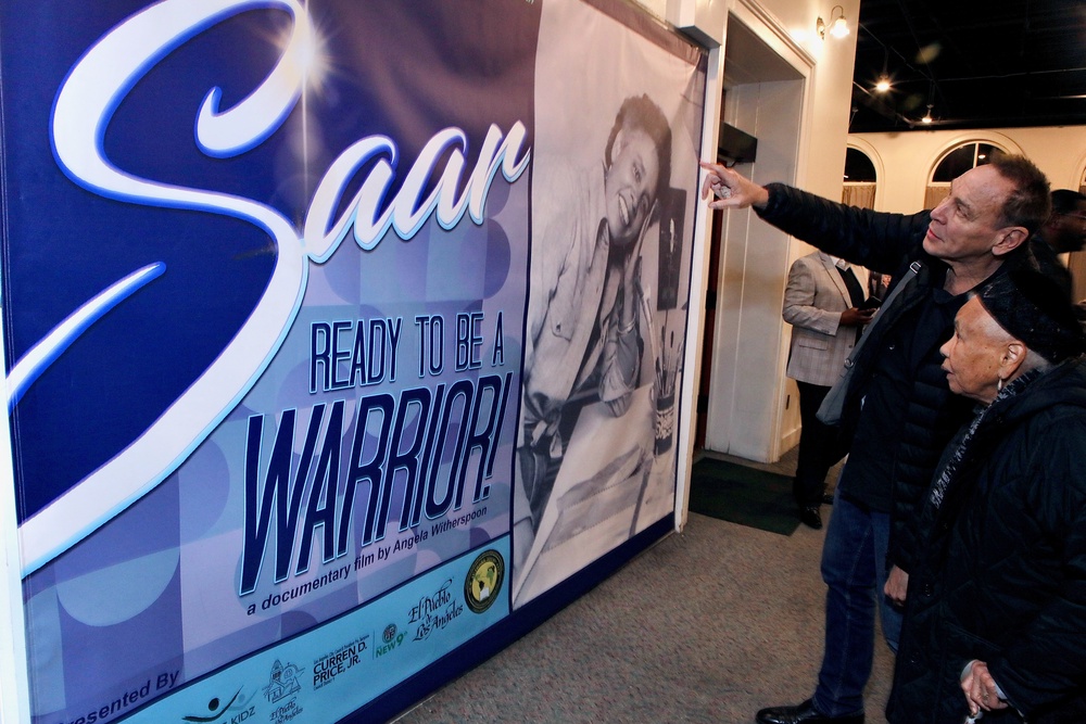 Saar attends the documentary screening of 
