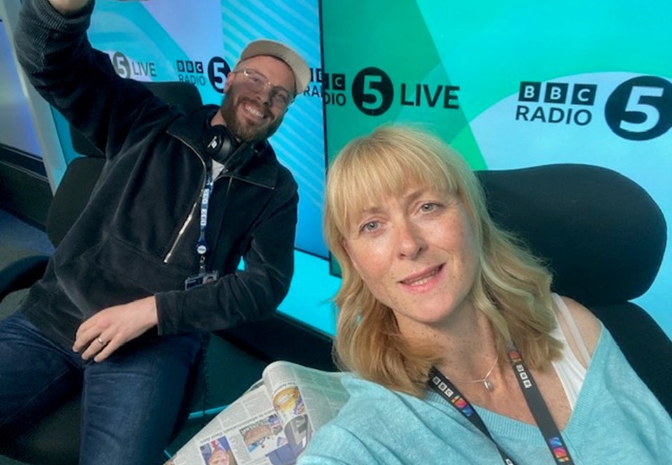 Rick Edwards and Rachel Burden (BBC 5 Live/PA) (PA Media)