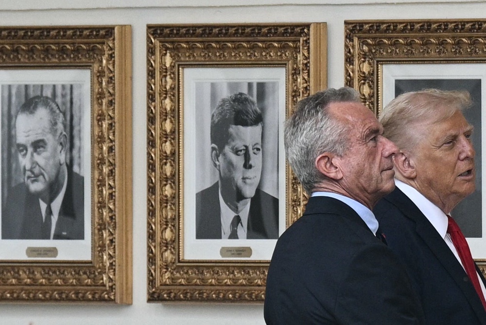 Trump has reportedly expressed disappointment that Kennedy, who previously ran for president as an independent, has not shown enough progress at HHS (AFP via Getty Images)