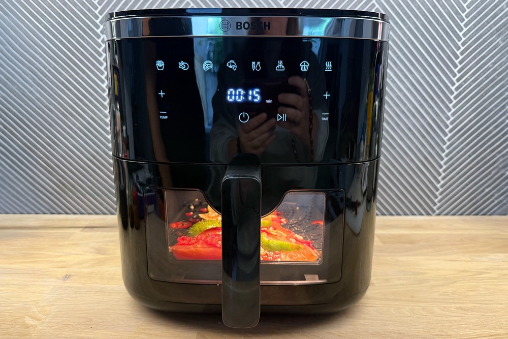 It may be a single drawer air fryer, but the series 6 still takes up a large chunk of countertop space (Lucy Smith/The Independent)