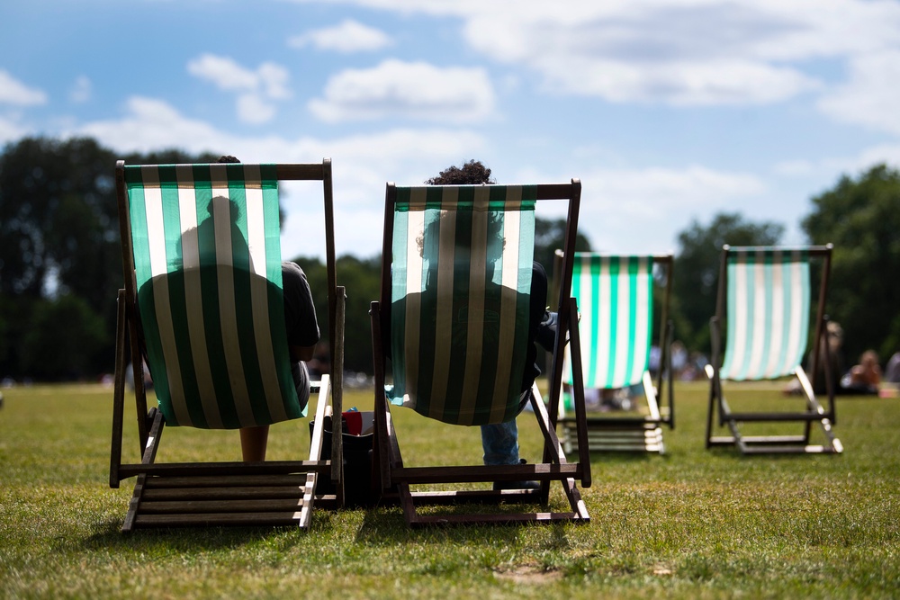 Warnings have been issued about placing deckchairs under tree branches (Victoria Jones/PA) (PA Archive)