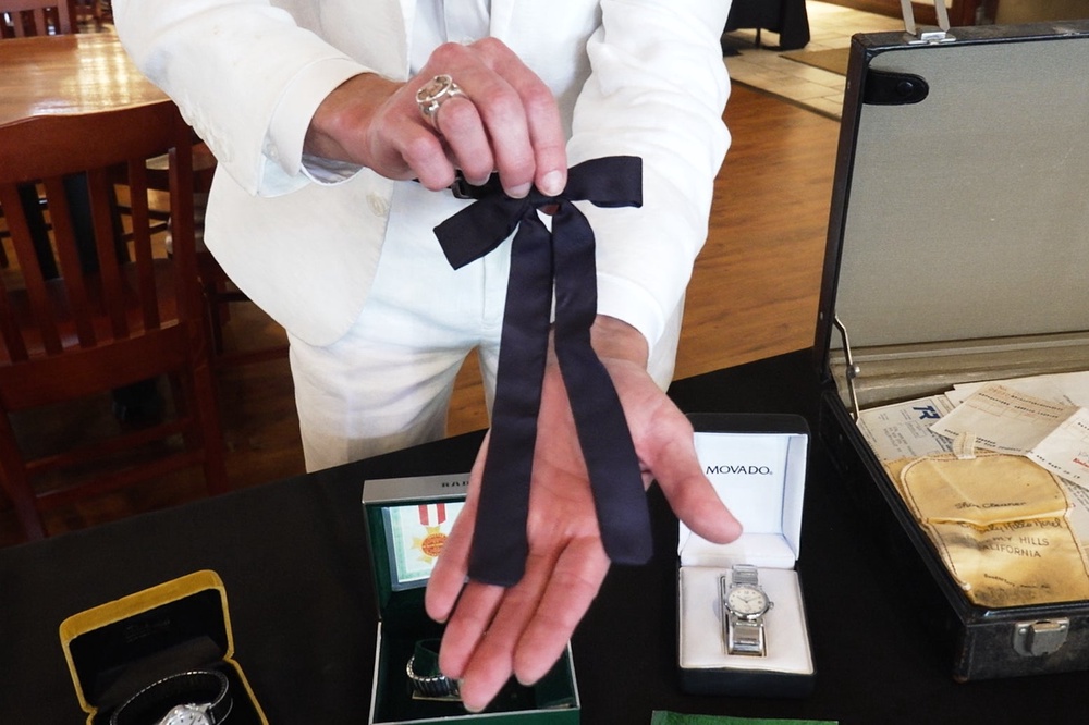 He adopted the colonel: the clothes, the bow tie, the glasses, the goatee (AP Photo/Dylan Lovan)