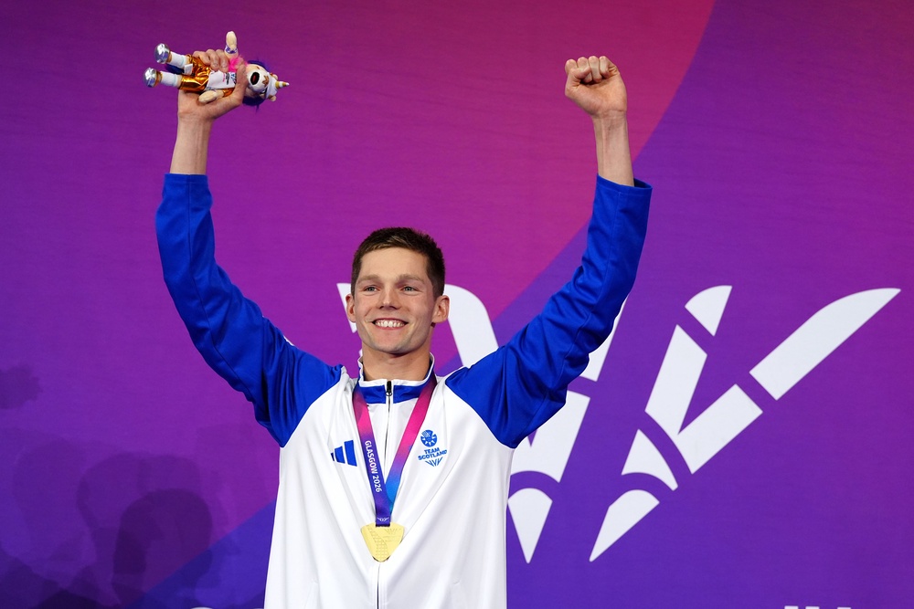 Duncan Scott won 200m individual medley gold (Owen Humphreys/PA) (PA Wire)