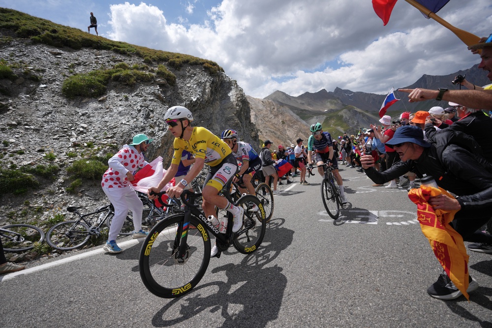 Seixas and Evenepoel demonstrated their climbing ability and maturity over this Tour (AP)
