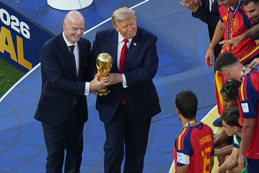 Fifa said that Thrive Eternal, a company formed in April this year with connections to the extended family of US president Donald Trump, is slated to lead the proposed investor group for FFE (AP Photo/Matt Rourke)