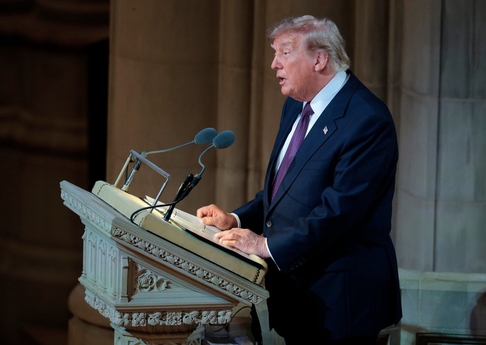 Trump said Graham was a ‘tough cookie’ who was always ready with a joke (Getty)