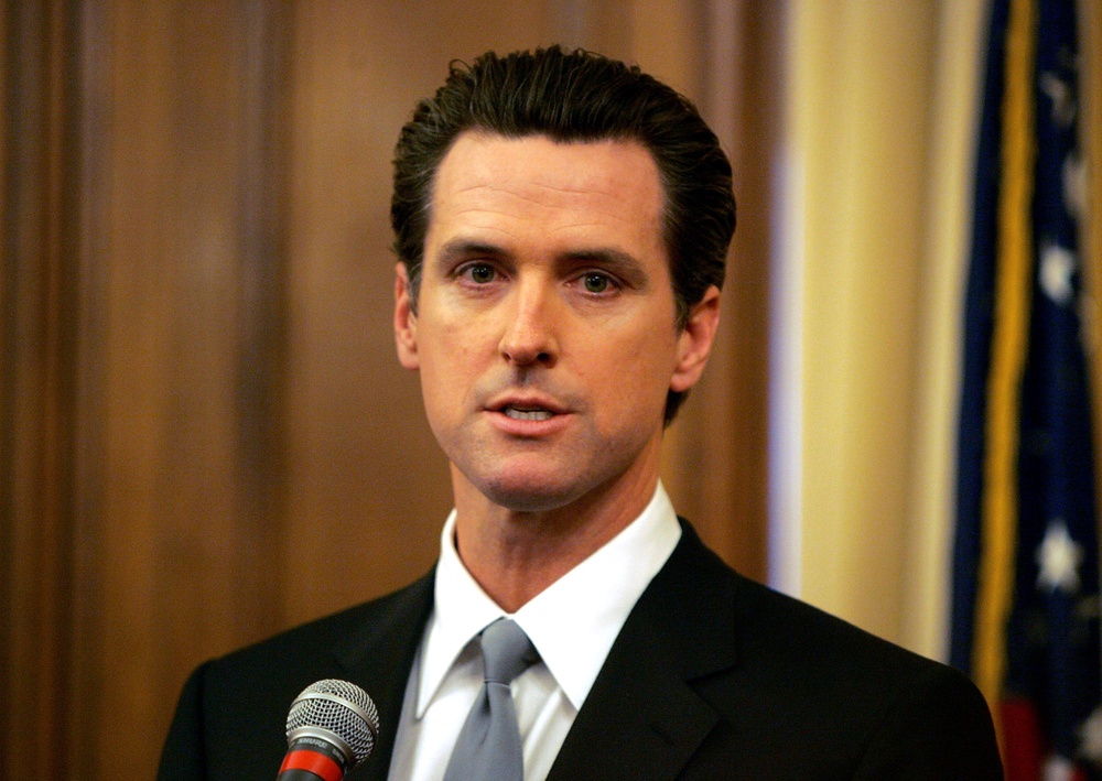 The aide who had an affair with then-San Francisco Mayor Gavin Newsom while she was married to his campaign manager has spoken about the ordeal in detail for the first time in 20 years. Newsom held a press conference addressing the scandal in 2007 (pictured) (Getty)