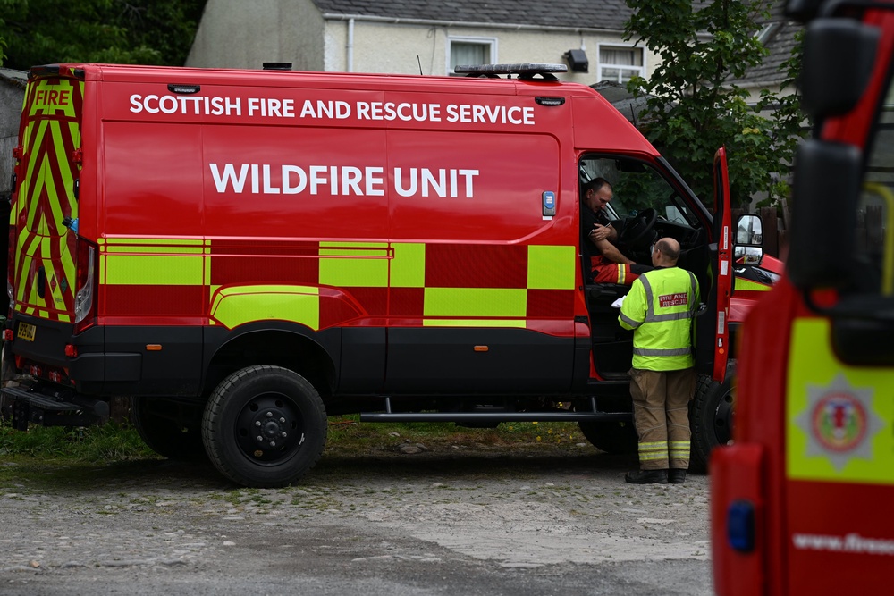 The latest figures do not account for wildfires across the rest of the UK such as a major wildfire in the Cairngorms in Scotland (PA)