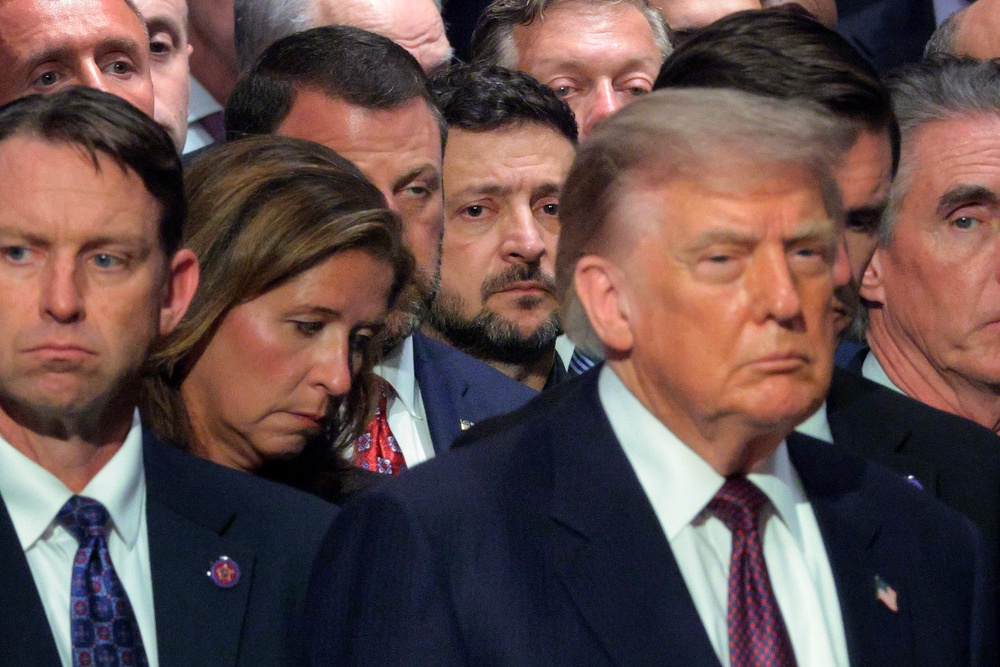 Zelensky attends the funeral of Republican senator Lindsey Graham (Chip Somodevilla/Getty Images)