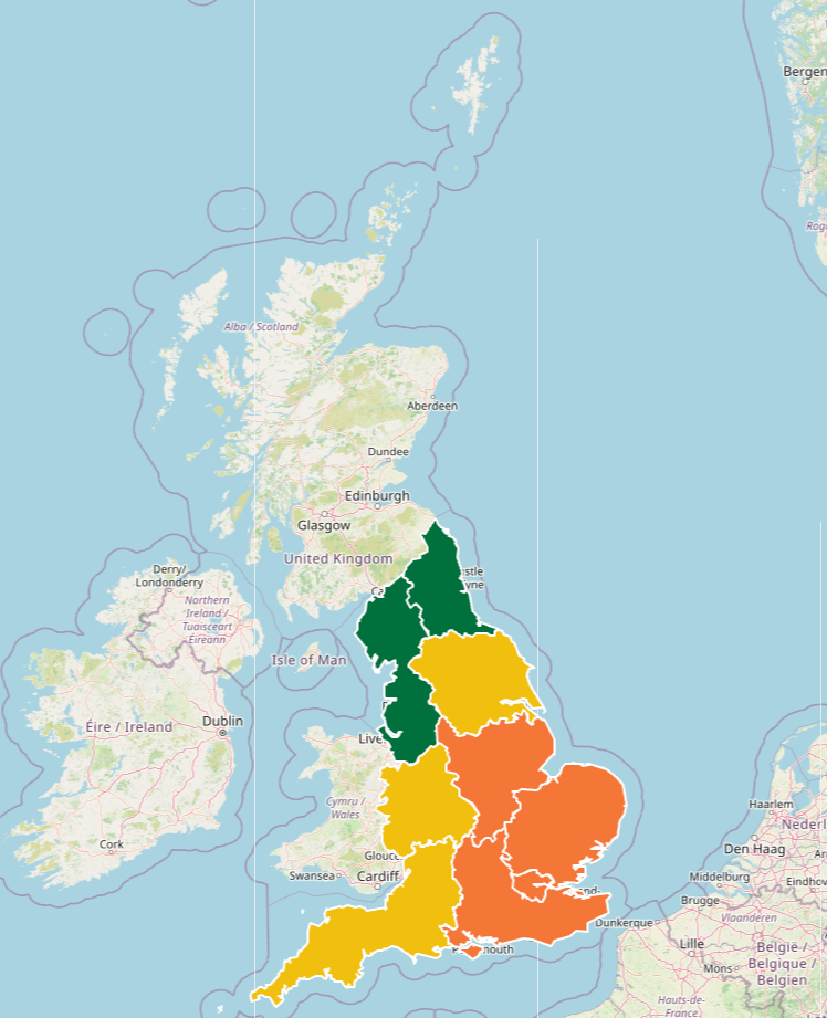 Heat health alerts are in place for much of England (UKHSA)