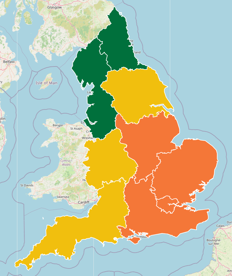 A number of amber and yellow heat health alerts are in place (UKHSA)