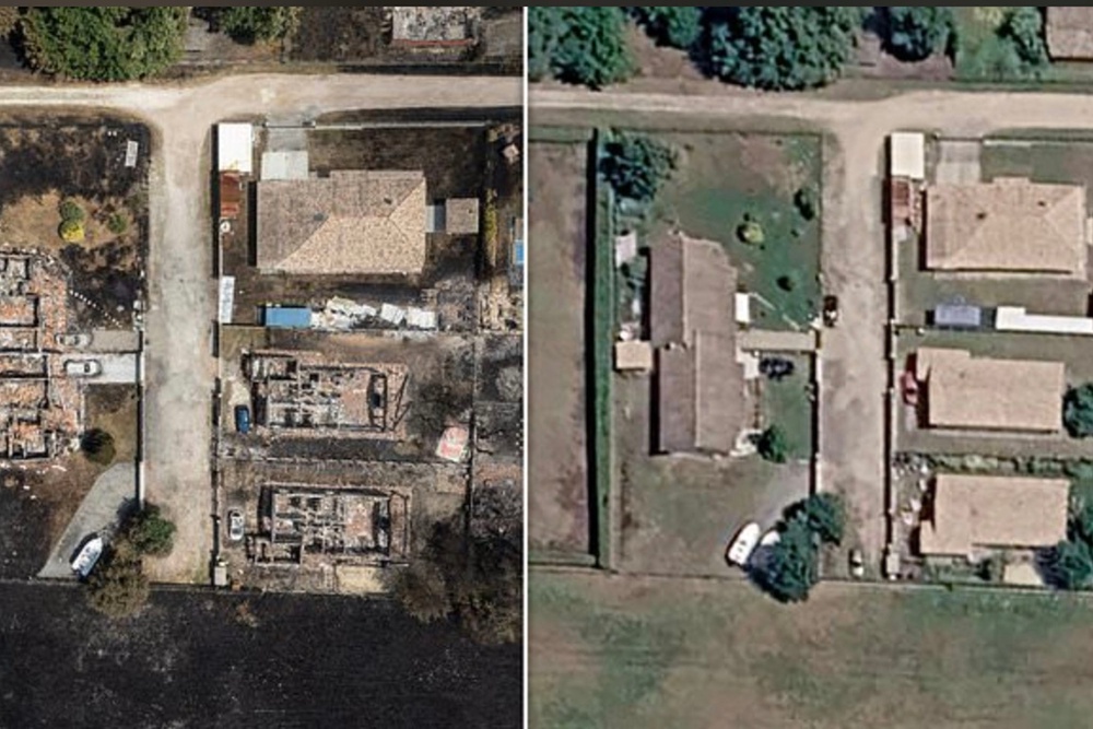 Image from: Europe wildfires latest: French evacuation may be largest peacetime exodus as new heatwave hits Bordeaux
