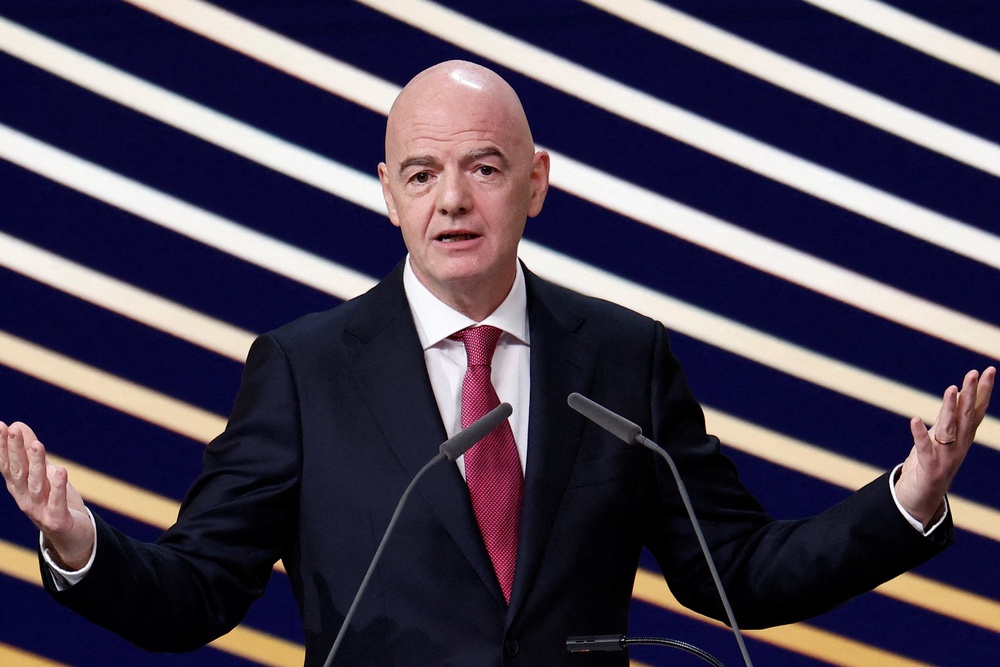 Gianni Infantino’s plan to sell off stakes in the World Cup has been met with fury (Reuters)