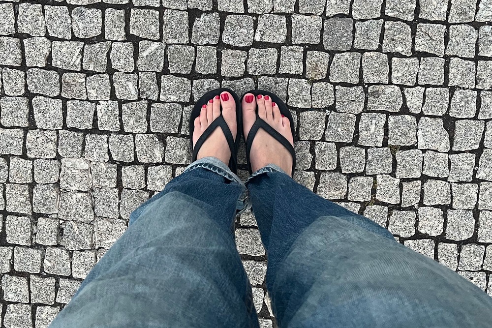 Bang on trend, flip flops are easy to style (Alice Reynolds/The Independent)