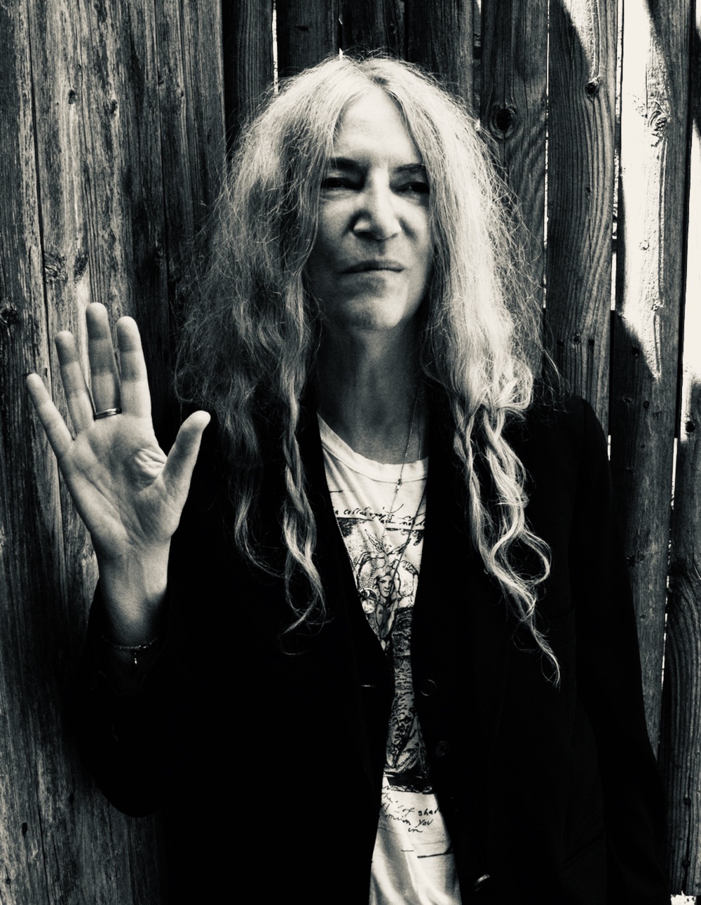 Lipa will also speak to singer-songwriter Patti Smith (Steven Sebring)