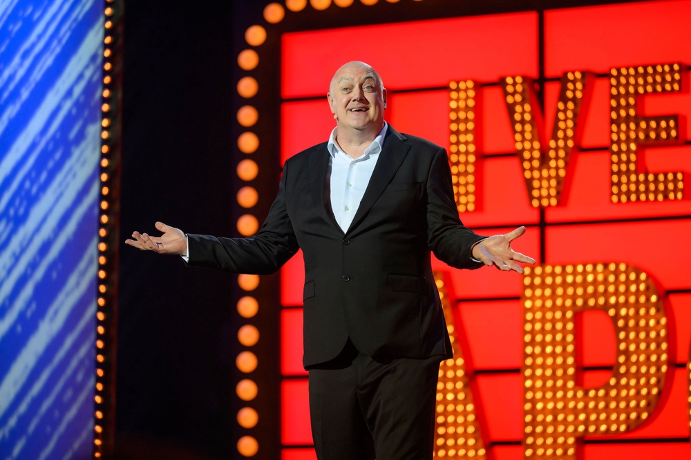 Comedian Dara Ó Briain during the most recent series of ‘Live at the Apollo’ (BBC/Open Mike/Ellis O'Brien)