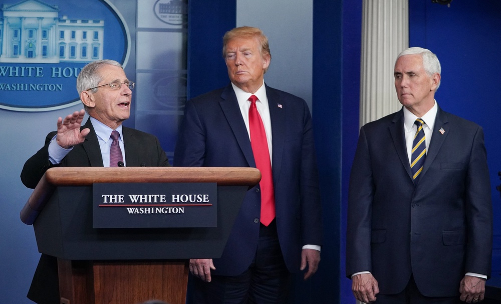 'I grew tired of him…he wanted to close everything down,' the president said of Fauci during a Fox News interview this week (AFP via Getty Images)