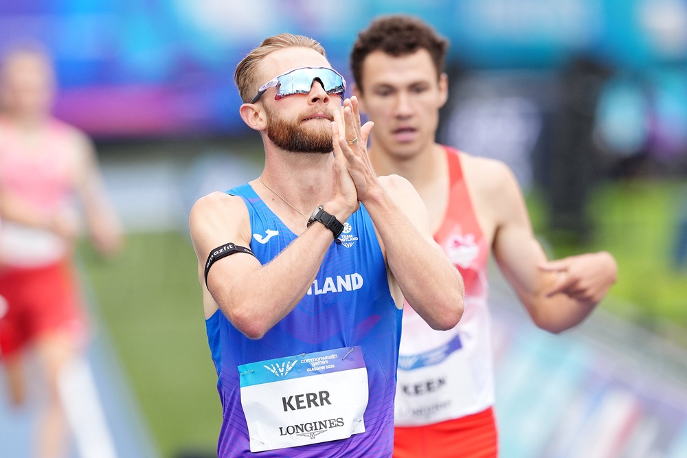 Now he’s at the Commonwealth Games on his home track (PA)