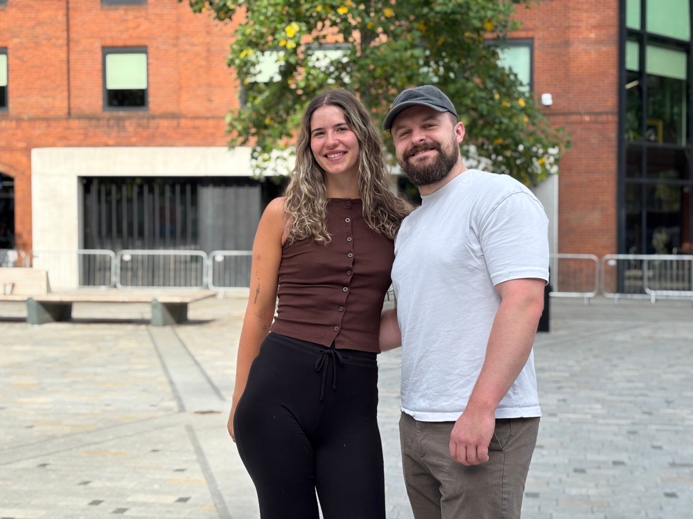 Ben Lee and  Mia Greenhalgh will be voting Labour and are want to keep Reform out (The Independent)