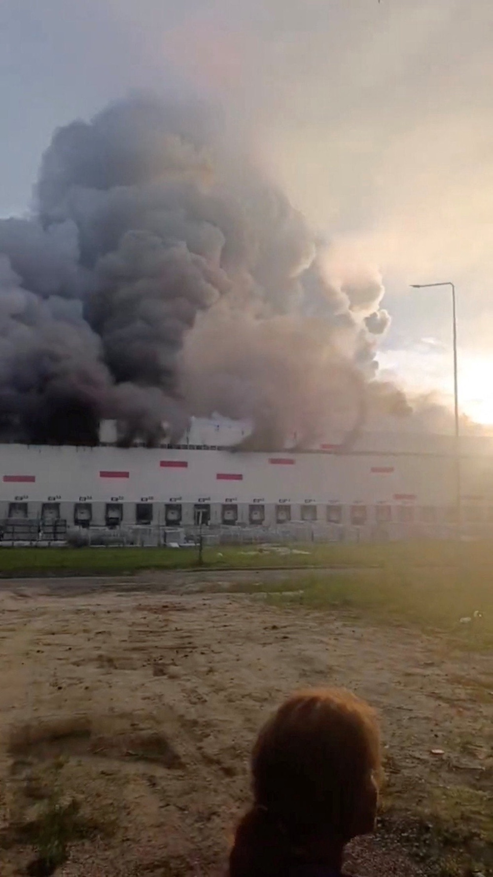 A fire broke out in a Wildberries warehouse following a Ukranian drone attack in Ryazan region on Thursday (Social media)