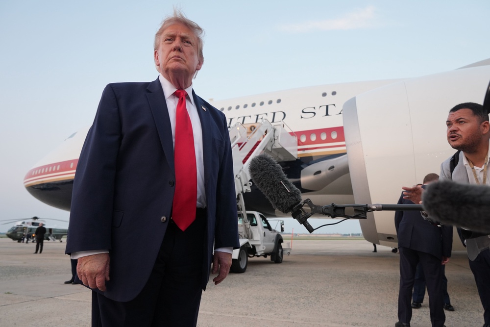 Donald Trump was at the White House Correspondents' Dinner in April when a shooting broke out, but he was unharmed (Getty Images)