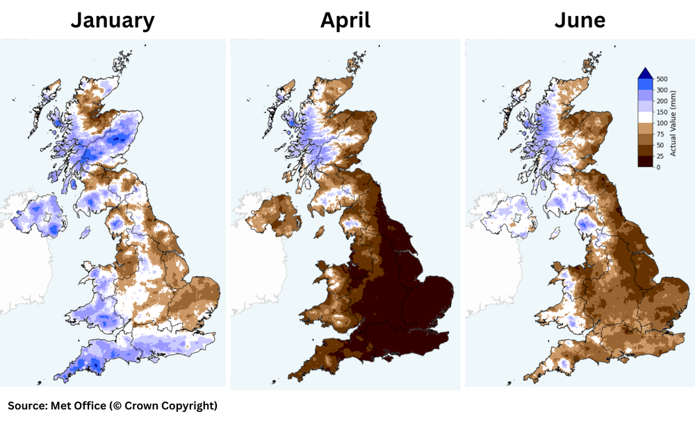 Image from: Drought declared for half of England – find out if your area is affected