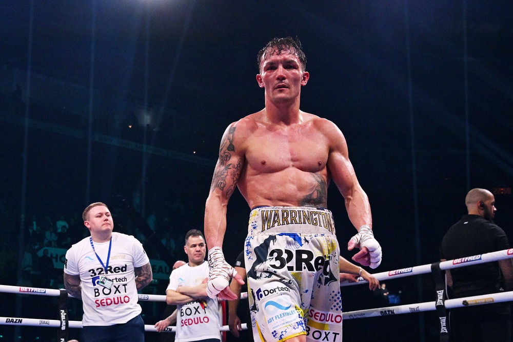 Josh Warrington was expected to retire after losing to Leigh Wood in February, but he is yet to make up his mind (Getty)