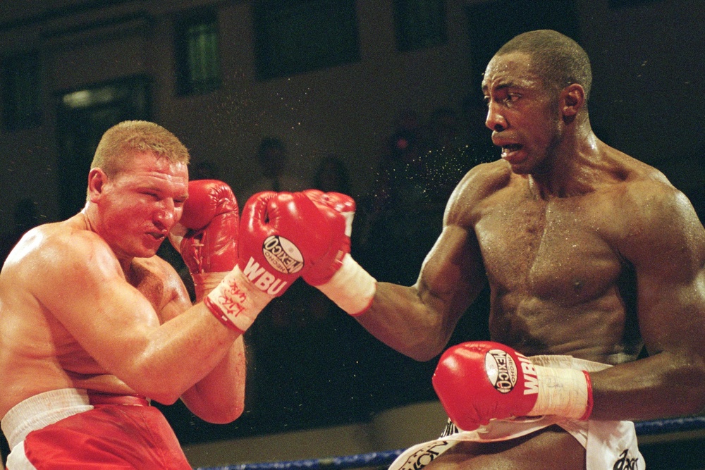 Nelson (pictured in 2001) retired from boxing in 2005 but flirted with a comeback nine years later (Getty)