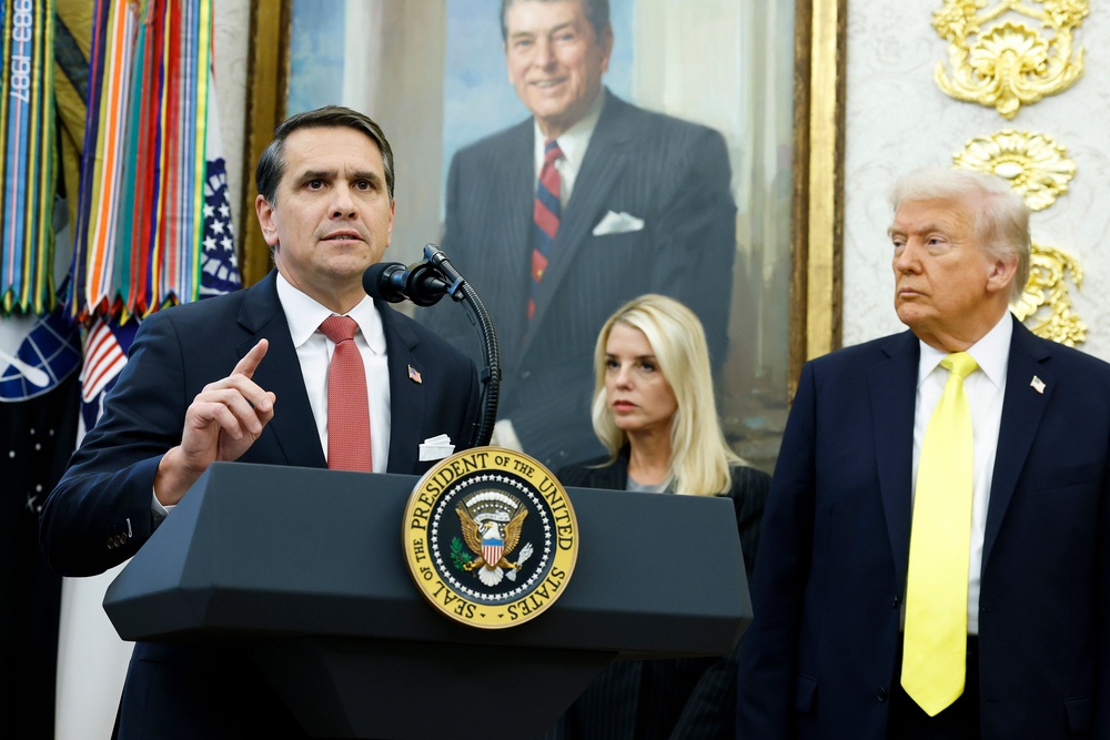 A DOJ official said Blanche answered each of the survivors’ questions directly and that he was 'routinely interrupted' (Getty Images)