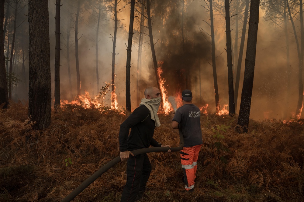 The climate emergency has exacerbated French wildfires (AFP/Getty)